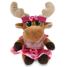 BIG EYE 6' PLUSH - MOOSE WITH BALLERINA DRESS UP