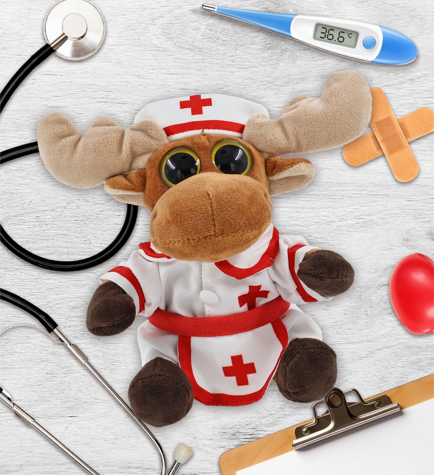 BIG EYE 6' PLUSH - MOOSE NURSE
