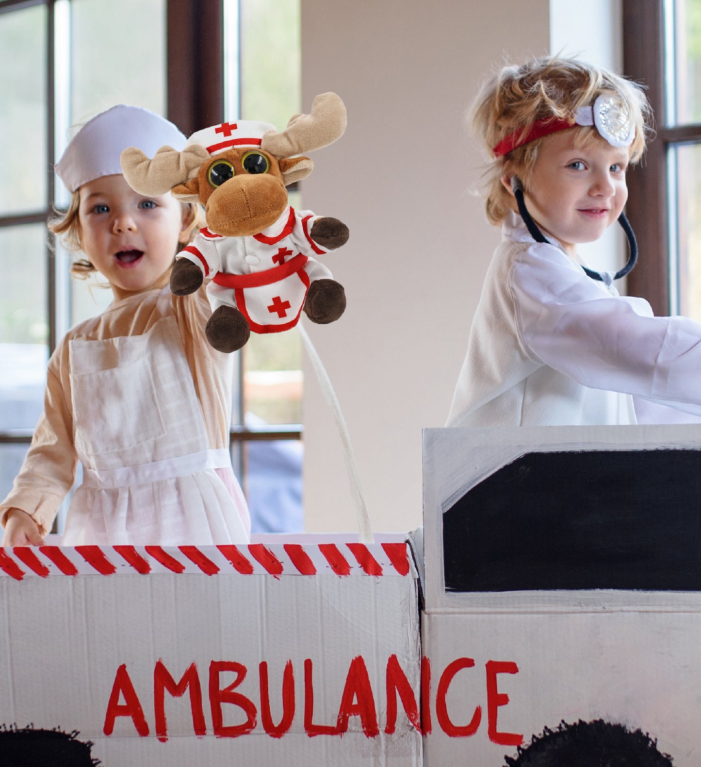 BIG EYE 6' PLUSH - MOOSE NURSE