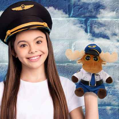 BIG EYE 6' PLUSH - MOOSE PILOT DRESS UP