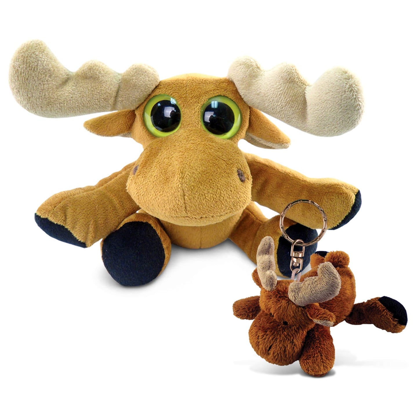 PLUSH KEYCHAIN - MOOSE - BIG EYE 6' PLUSH - MOOSE