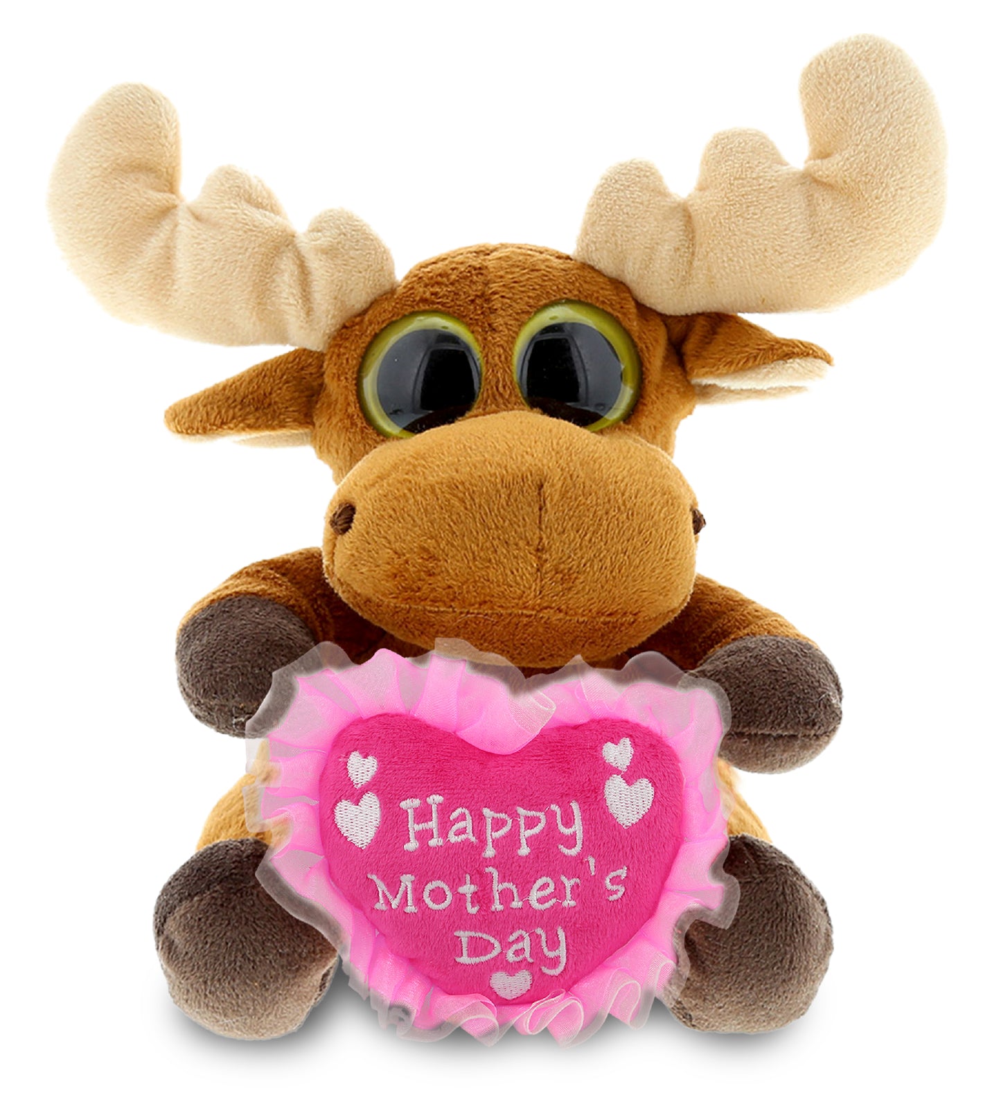PLUSH MOTHERS DAY HEART - BIG EYE 6' PLUSH - MOOSE
