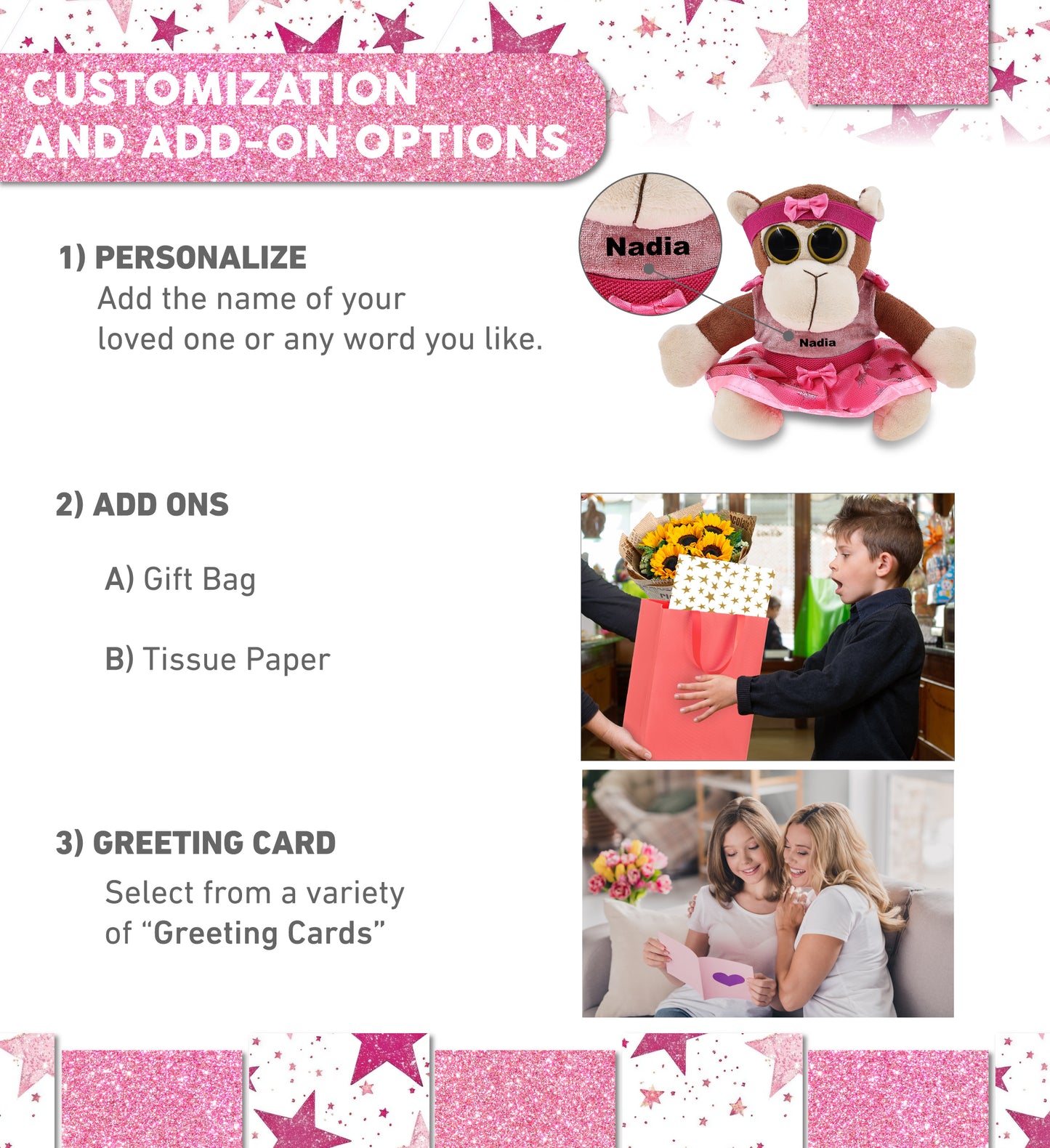 BIG EYE 6' PLUSH - MONKEY BALLERINA