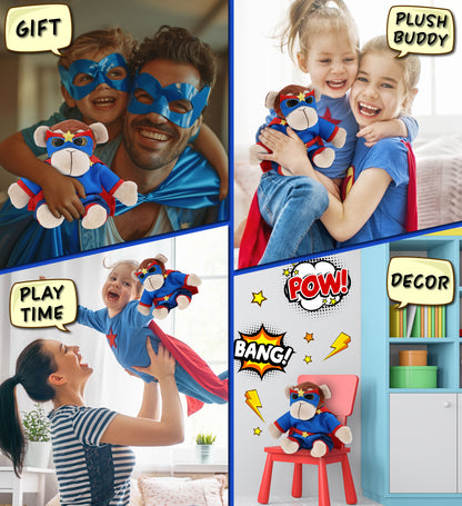 BIG EYE 6' PLUSH - MONKEY SUPER HERO