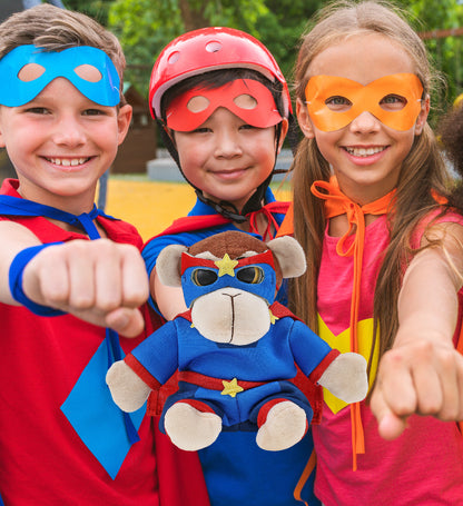 BIG EYE 6' PLUSH - MONKEY SUPER HERO