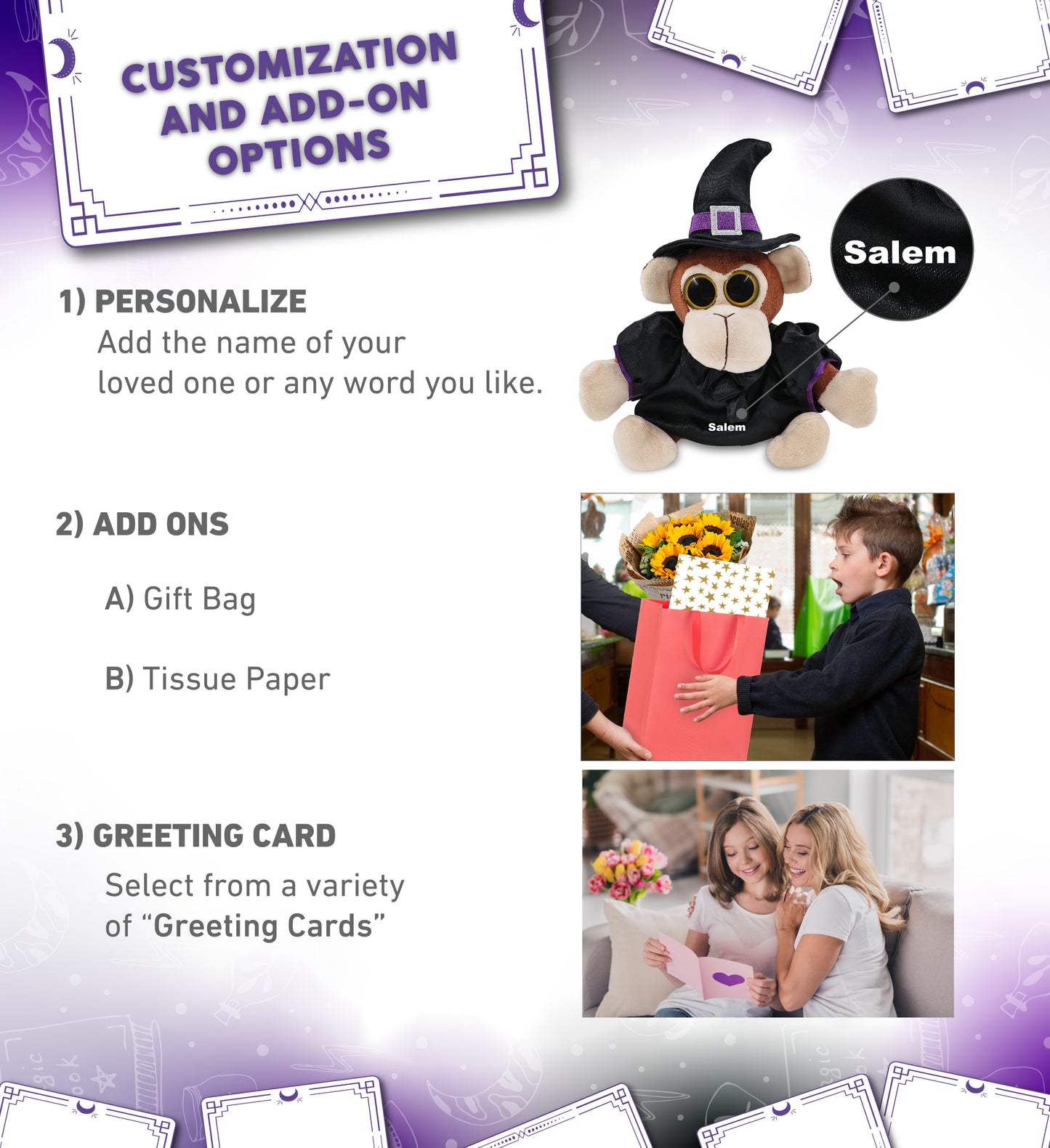 BIG EYE 6' PLUSH - MONKEY WITCH