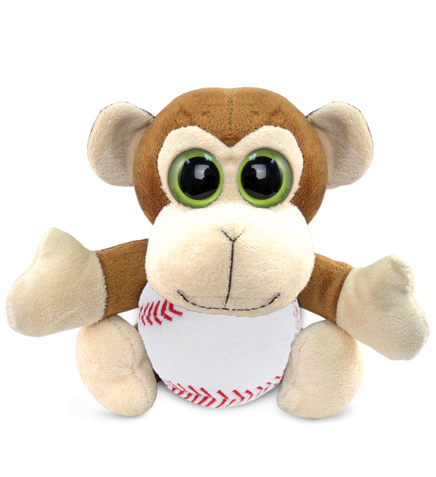 PLUSH BASEBALL - BIG EYE 6' PLUSH - MONKEY