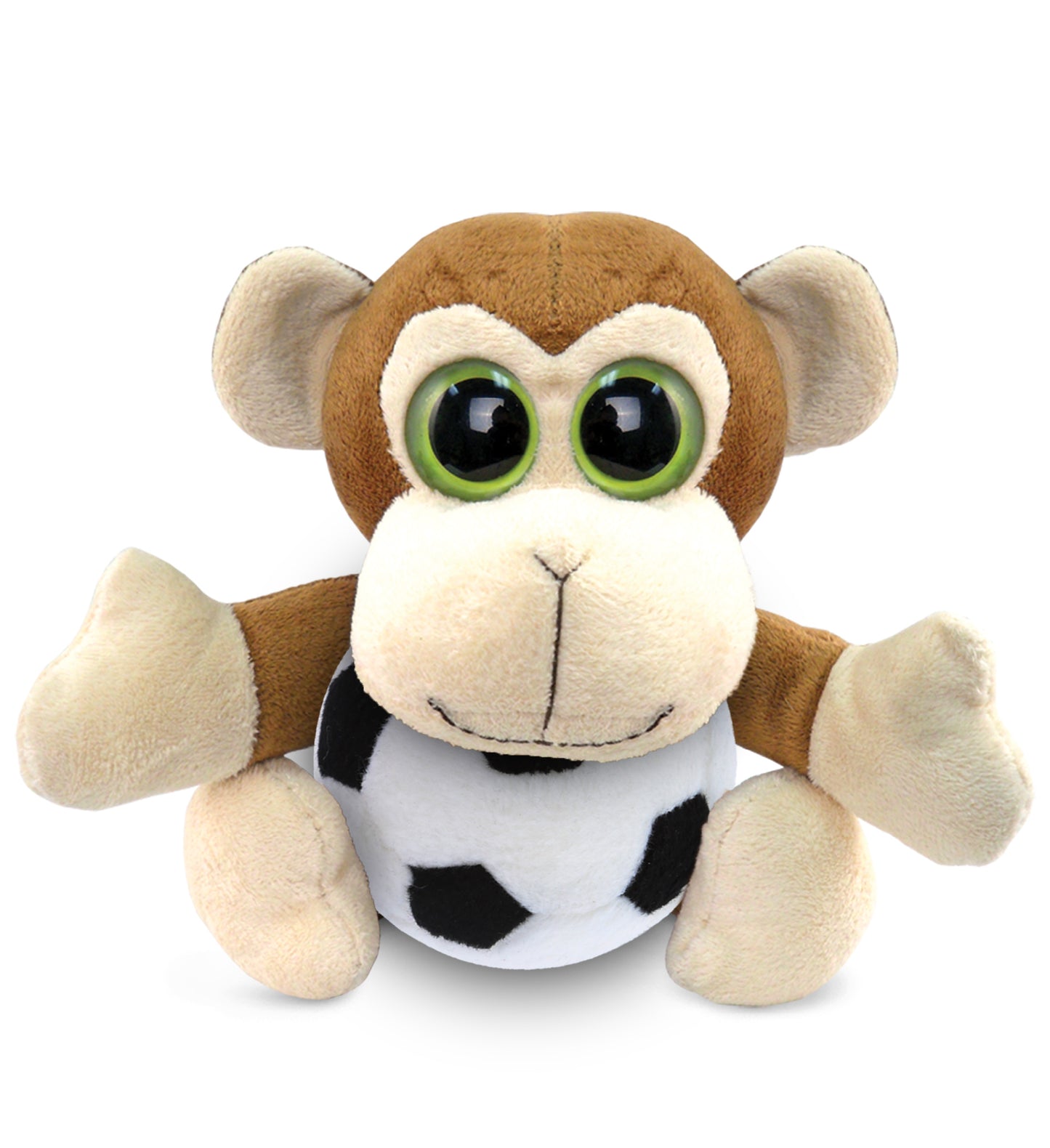 PLUSH SOCCER BALL - BIG EYE 6' PLUSH - MONKEY
