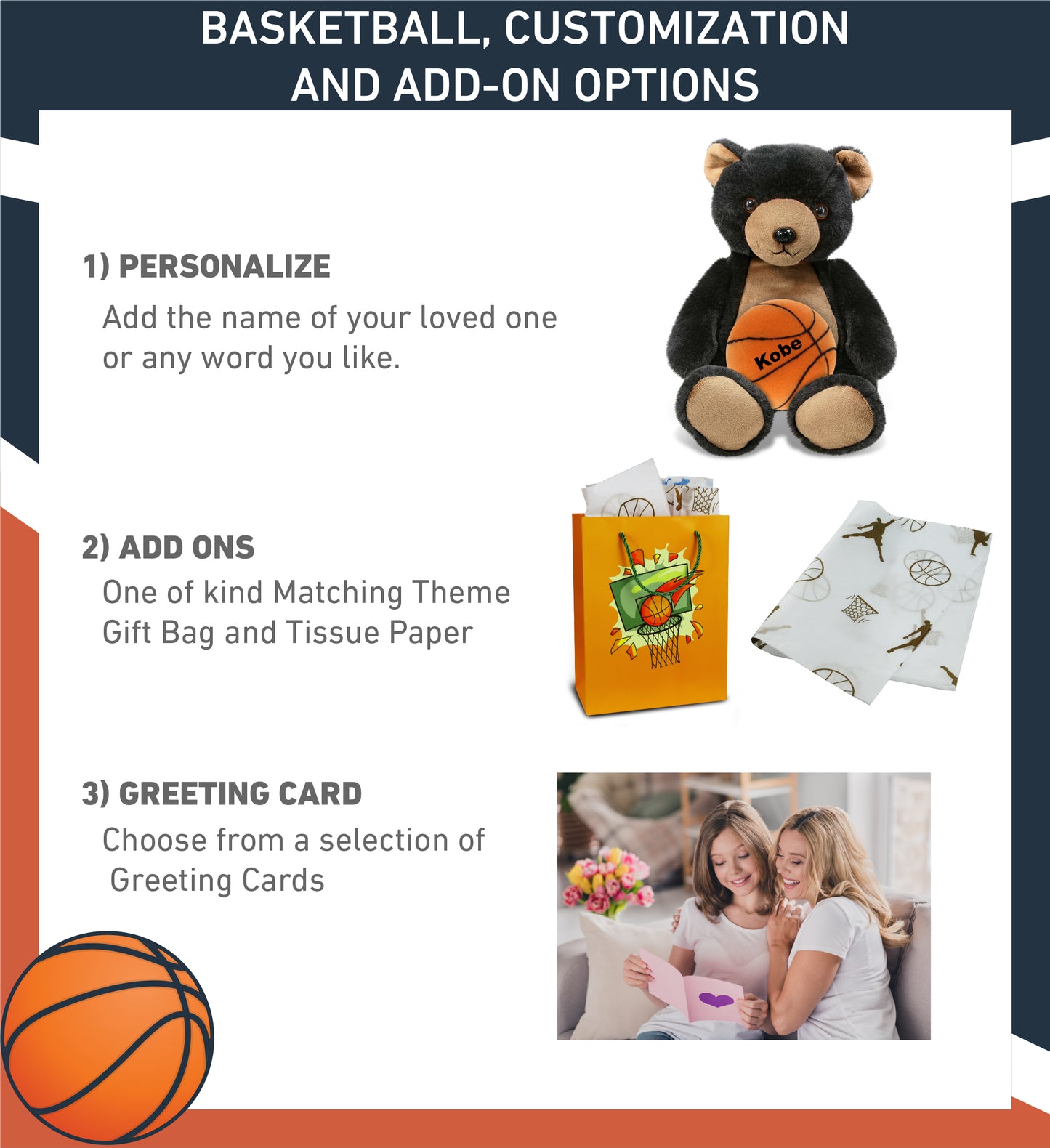 SUPER-SOFT PLUSH - BLACK BEAR 9" WITH BASKETBALL PLUSH