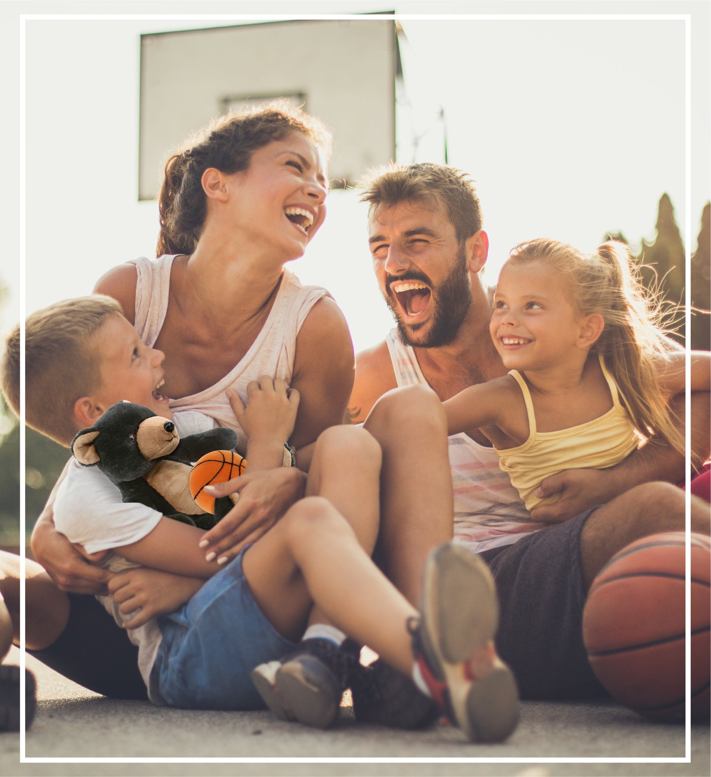 SUPER-SOFT PLUSH - BLACK BEAR 9" WITH BASKETBALL PLUSH