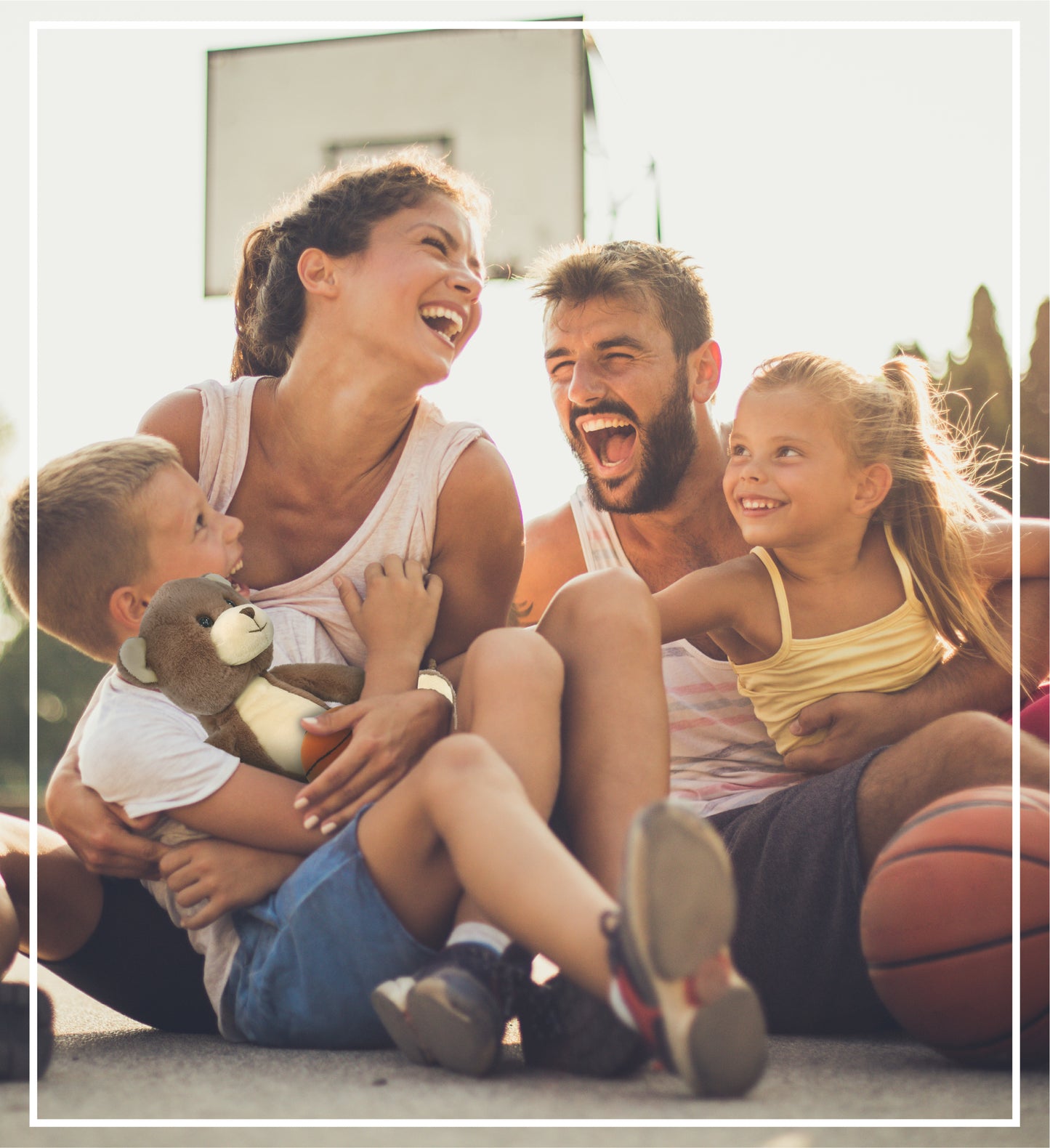 SUPER-SOFT PLUSH - BROWN BEAR 10" WITH BASKETBALL PLUSH