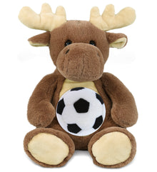 SUPER-SOFT PLUSH - MOOSE 9" WITH SOCCER PLUSH