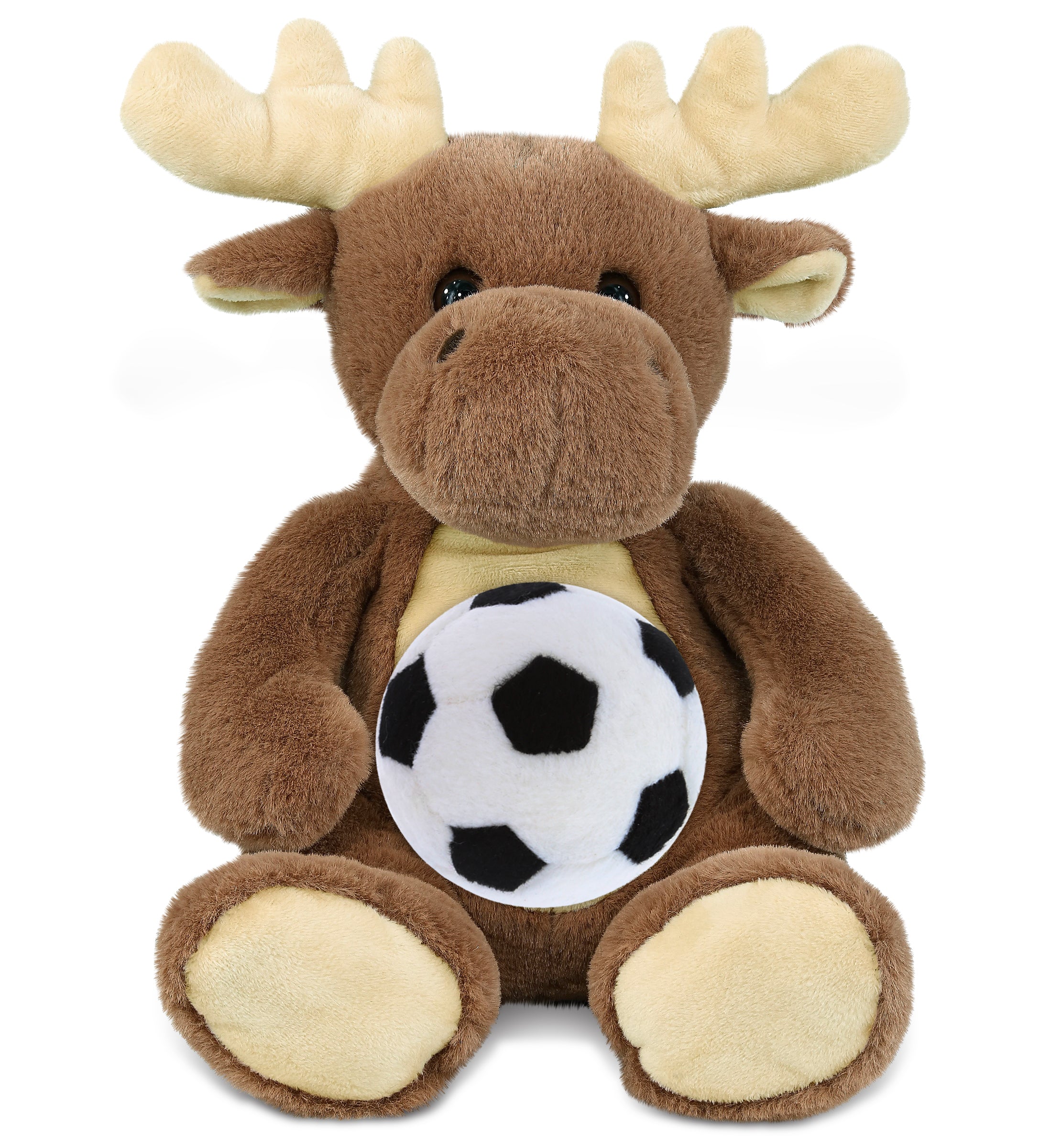 SUPER-SOFT PLUSH - MOOSE 9" WITH SOCCER PLUSH