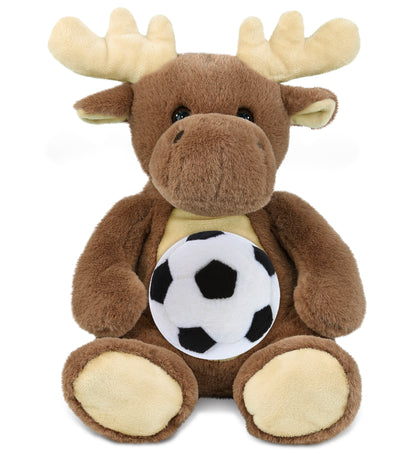 SUPER-SOFT PLUSH - MOOSE 9" WITH SOCCER PLUSH