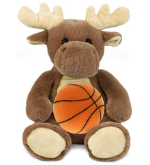 SUPER-SOFT PLUSH - MOOSE 9" WITH BASKETBALL PLUSH