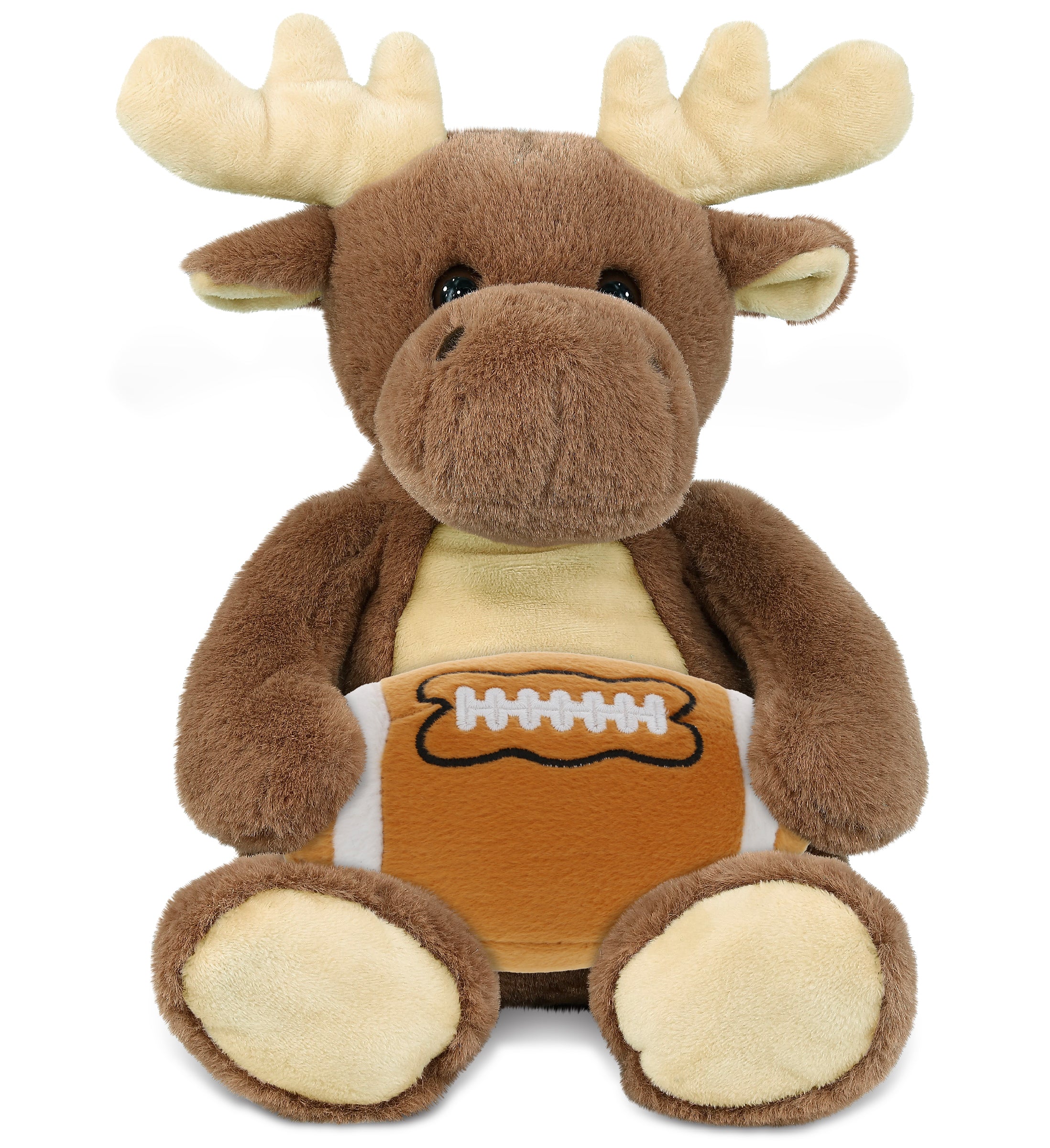 SUPER-SOFT PLUSH - MOOSE 9" WITH FOOTBALL PLUSH