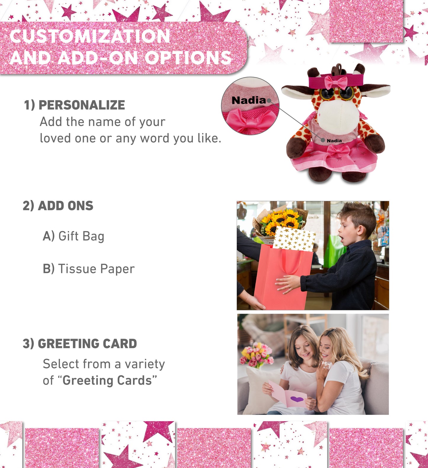 BIG EYE 6" PLUSH - GIRAFFE Ballerina