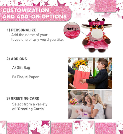 BIG EYE 6" PLUSH - GIRAFFE Ballerina