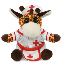 BIG EYE 6" PLUSH - GIRAFFE NURSE DRESS UP