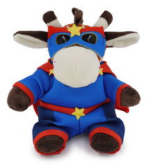 BIG EYE 6" PLUSH - GIRAFFE WITH SUPER HERO DRESS UP