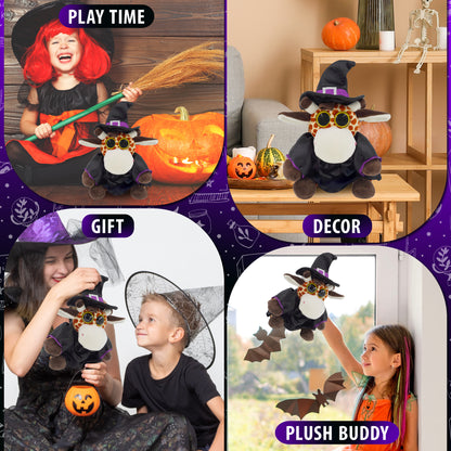 BIG EYE 6" PLUSH - GIRAFFE WITH WITCH DRESS UP