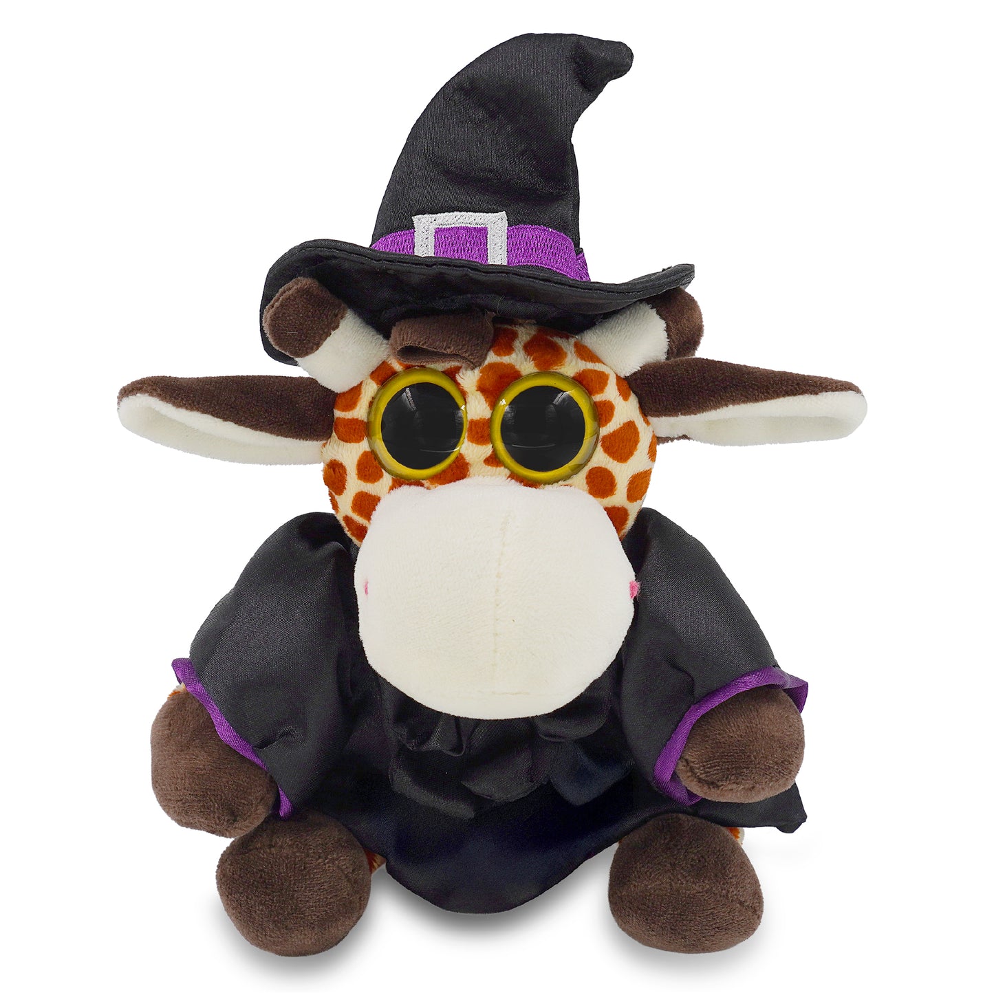 BIG EYE 6" PLUSH - GIRAFFE WITH WITCH DRESS UP