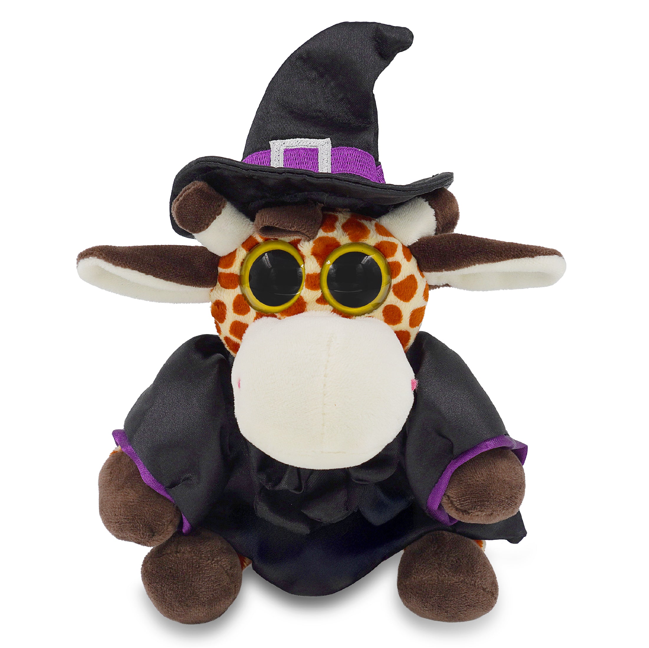 BIG EYE 6" PLUSH - GIRAFFE WITH WITCH DRESS UP