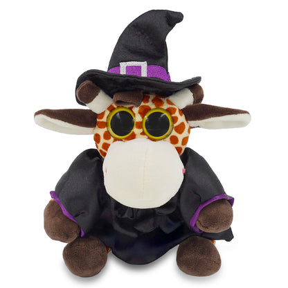 BIG EYE 6" PLUSH - GIRAFFE WITH WITCH DRESS UP