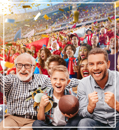 BIG EYE 6' PLUSH - GIRAFFE With Football Plush