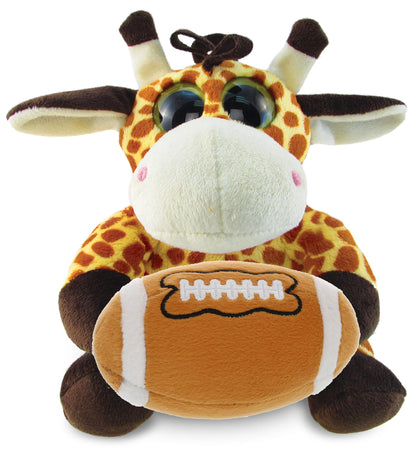 BIG EYE 6' PLUSH - GIRAFFE With Football Plush