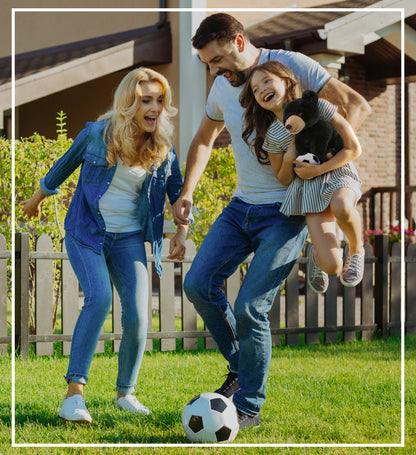 SUPER-SOFT PLUSH - FLOPPY BLACK BEAR 9" WITH SOCCER PLUSH