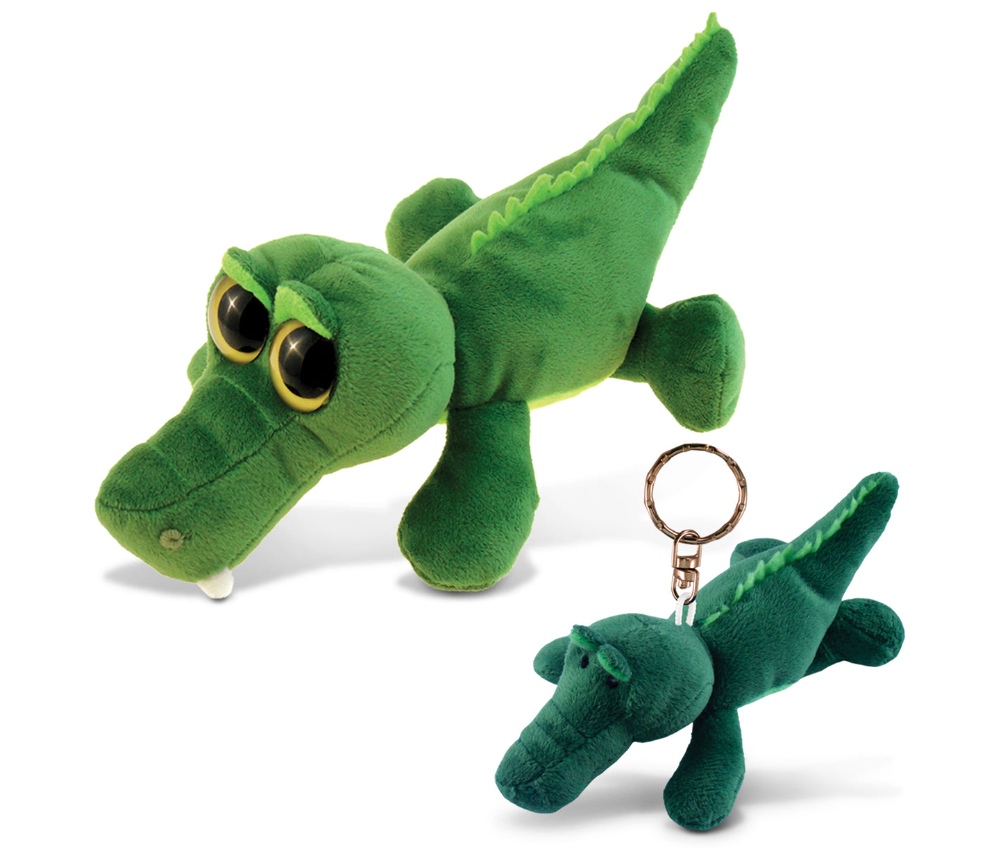 PLUSH KEYCHAIN - ALLIGATOR - BIG EYE 6" PLUSH - ALLIGATOR