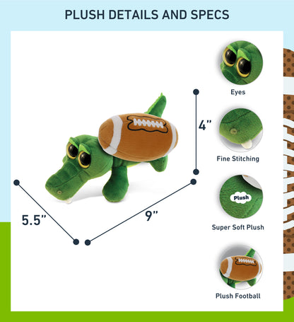 BIG EYE 6' PLUSH - ALLIGATOR With Football Plush