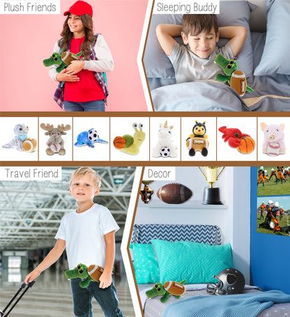 BIG EYE 6' PLUSH - ALLIGATOR With Football Plush