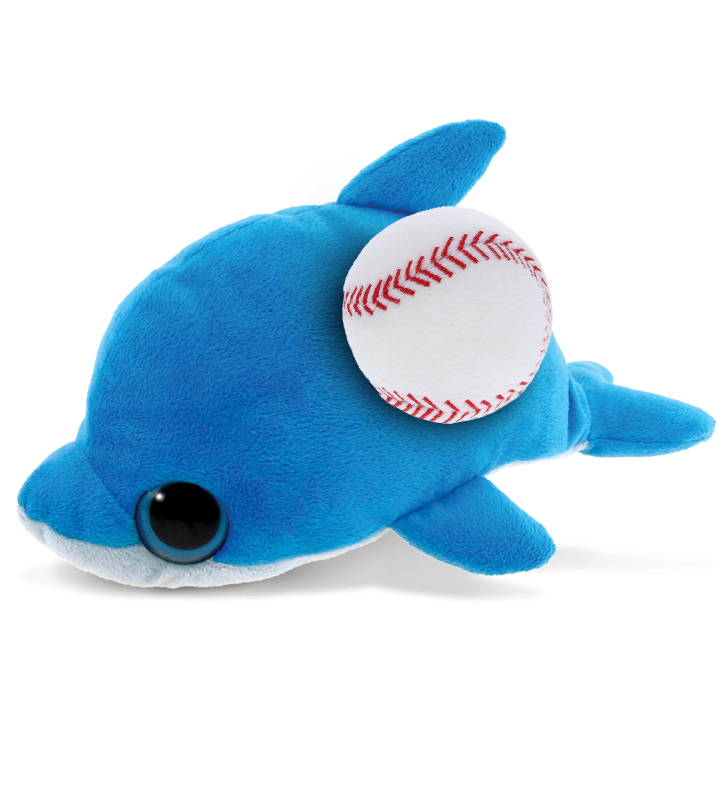 PLUSH BASEBALL - BIG EYE 6" PLUSH - DOLPHIN