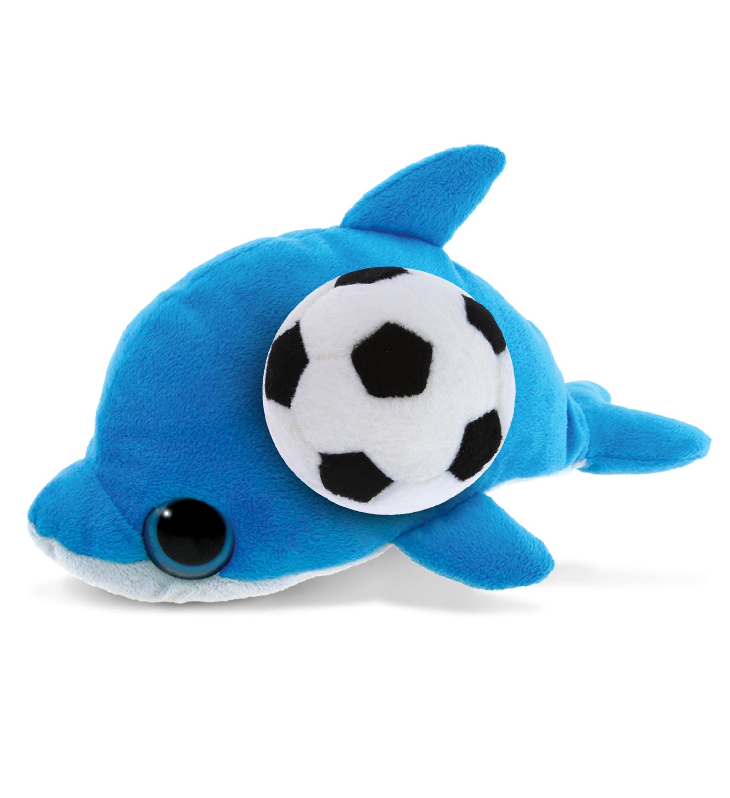 PLUSH SOCCER BALL - BIG EYE 6" PLUSH - DOLPHIN
