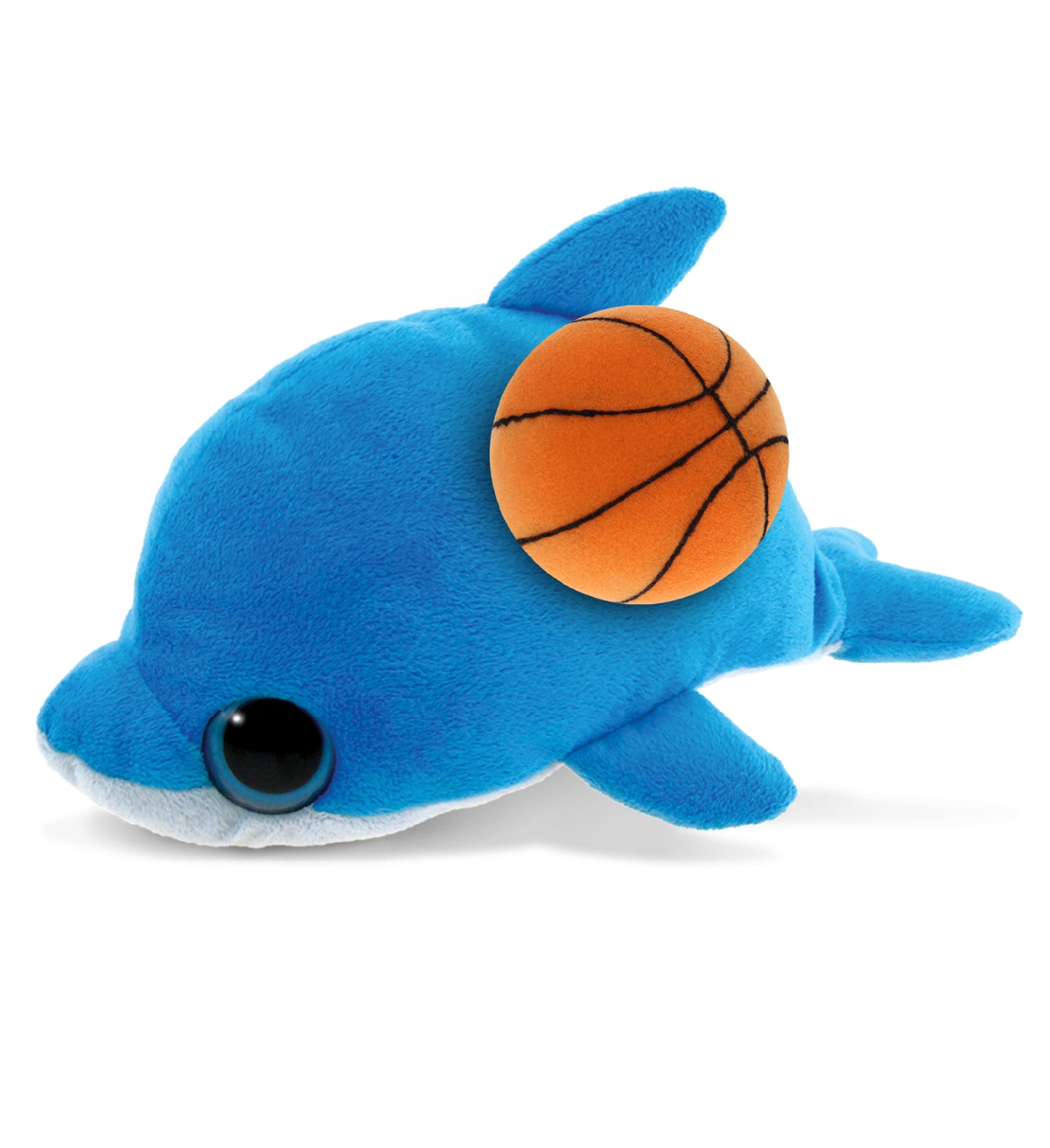 PLUSH BASKETBALL - BIG EYE 6" PLUSH - DOLPHIN