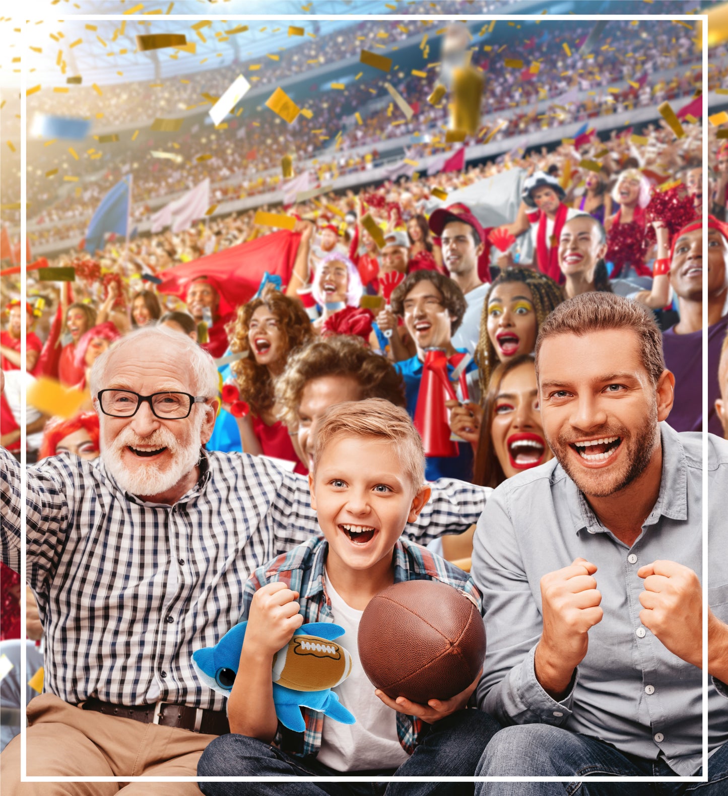 BIG EYE 6' PLUSH - DOLPHIN With Football Plush