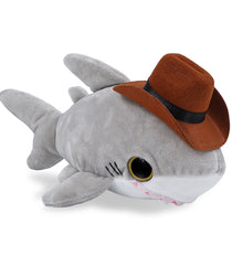 BIG EYE 6" PLUSH - SHARK COWBOY DRESS UP