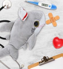 BIG EYE 6" PLUSH - SHARK NURSE DRESS UP