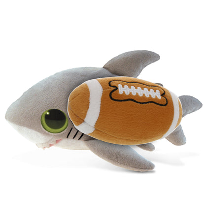 BIG EYE 6' PLUSH - SHARK With Football Plush