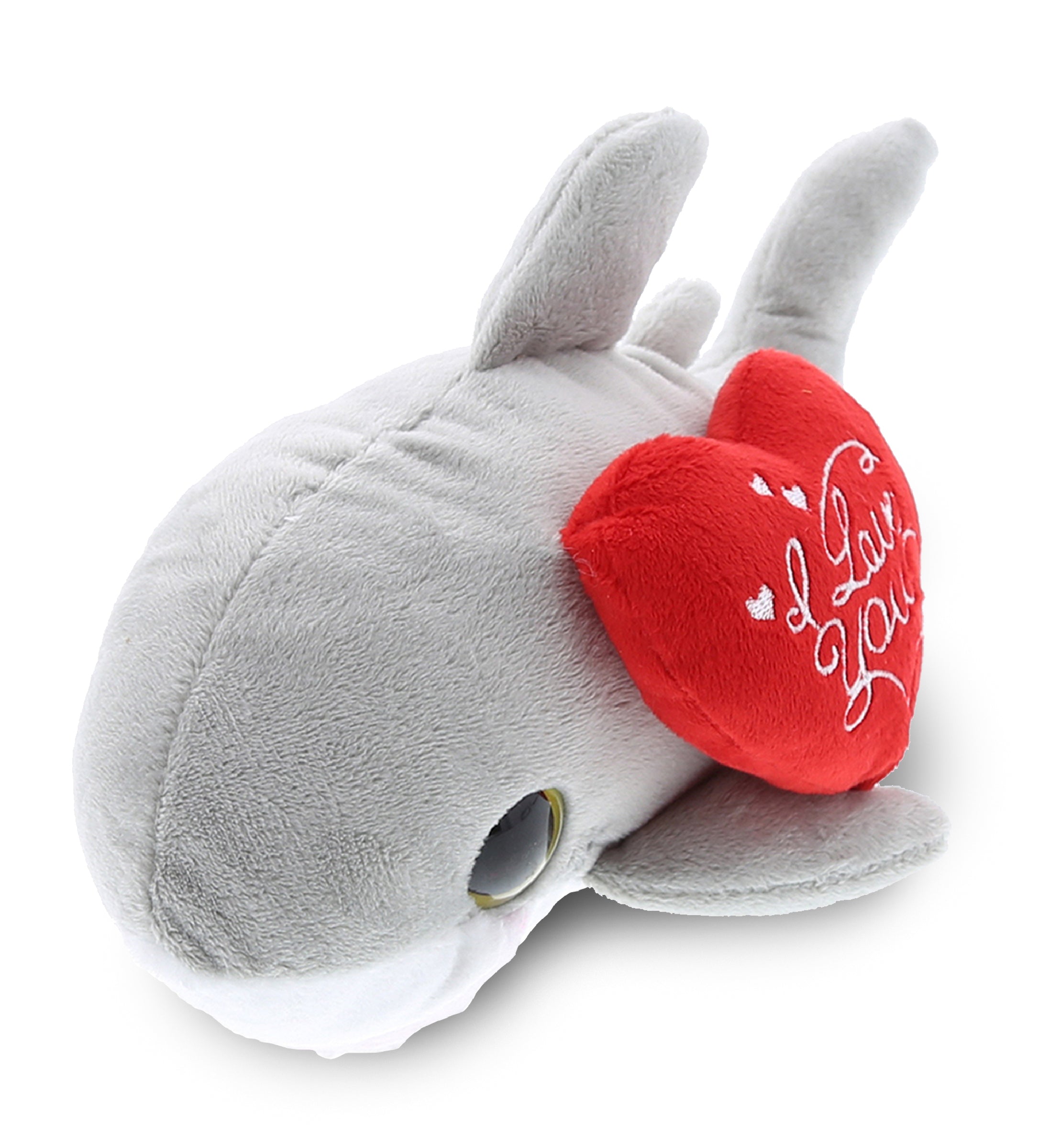 PLUSH I LOVE YOU RED HEART - BIG EYE 6" PLUSH - SHARK