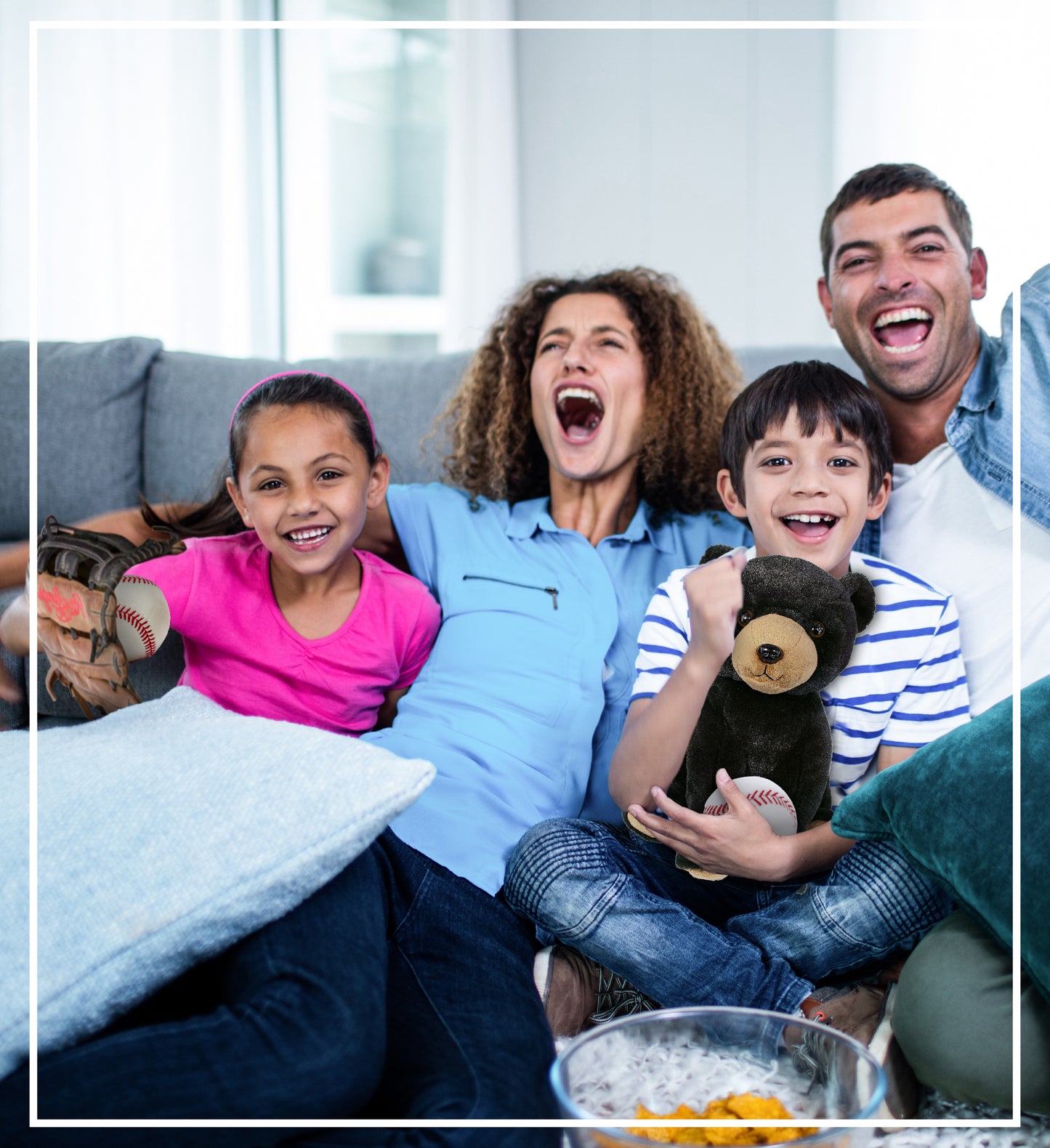 SUPER-SOFT PLUSH - LARGE FLOPPY BLACK BEAR 12" WITH BASEBALL PLUSH