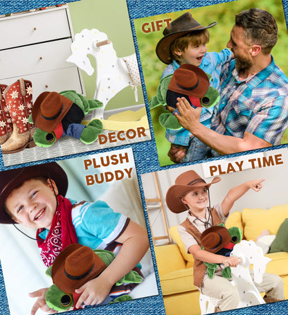BIG EYE 6" PLUSH - SEA TURTLE COWBOY DRESS UP