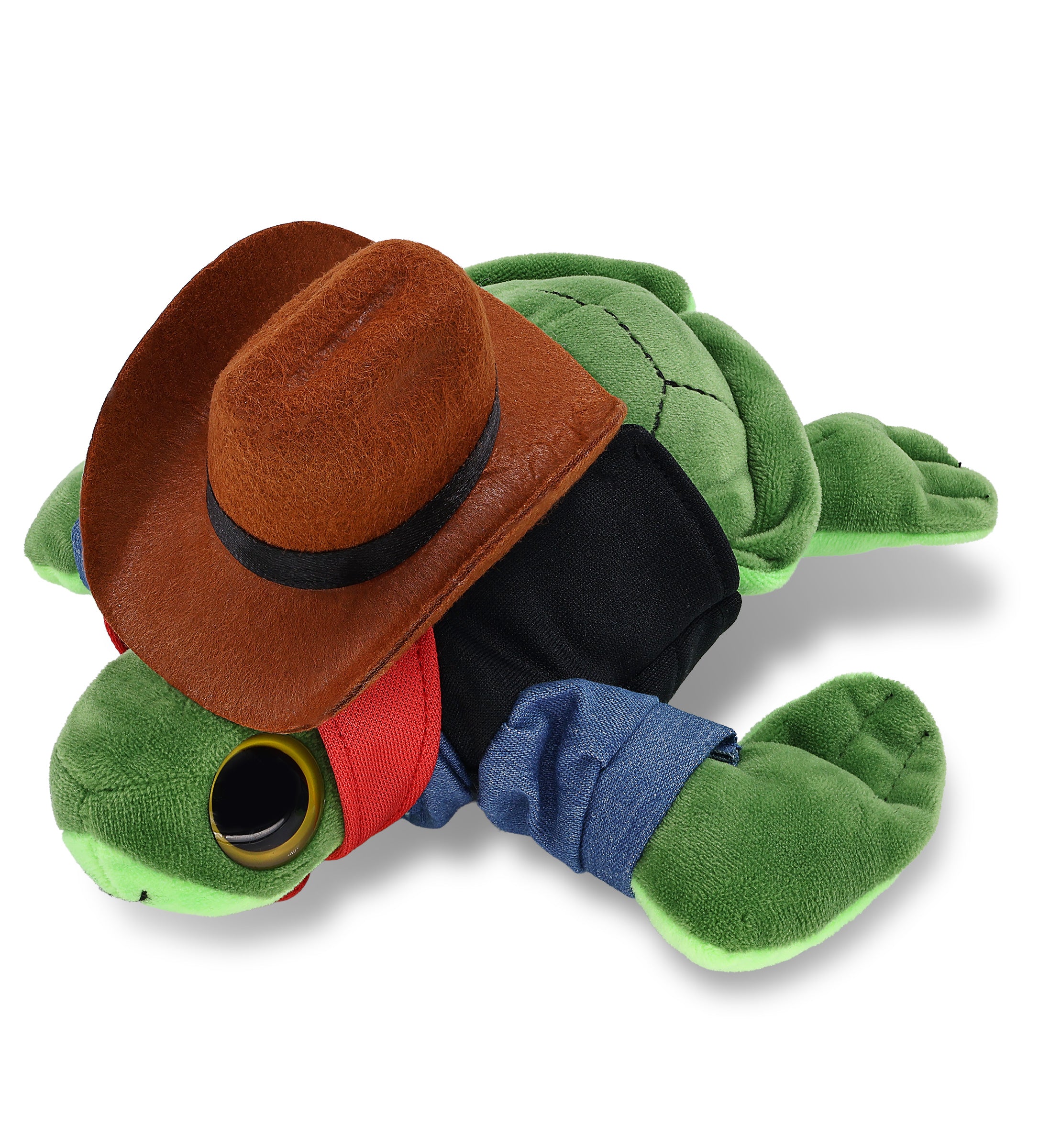BIG EYE 6" PLUSH - SEA TURTLE COWBOY DRESS UP