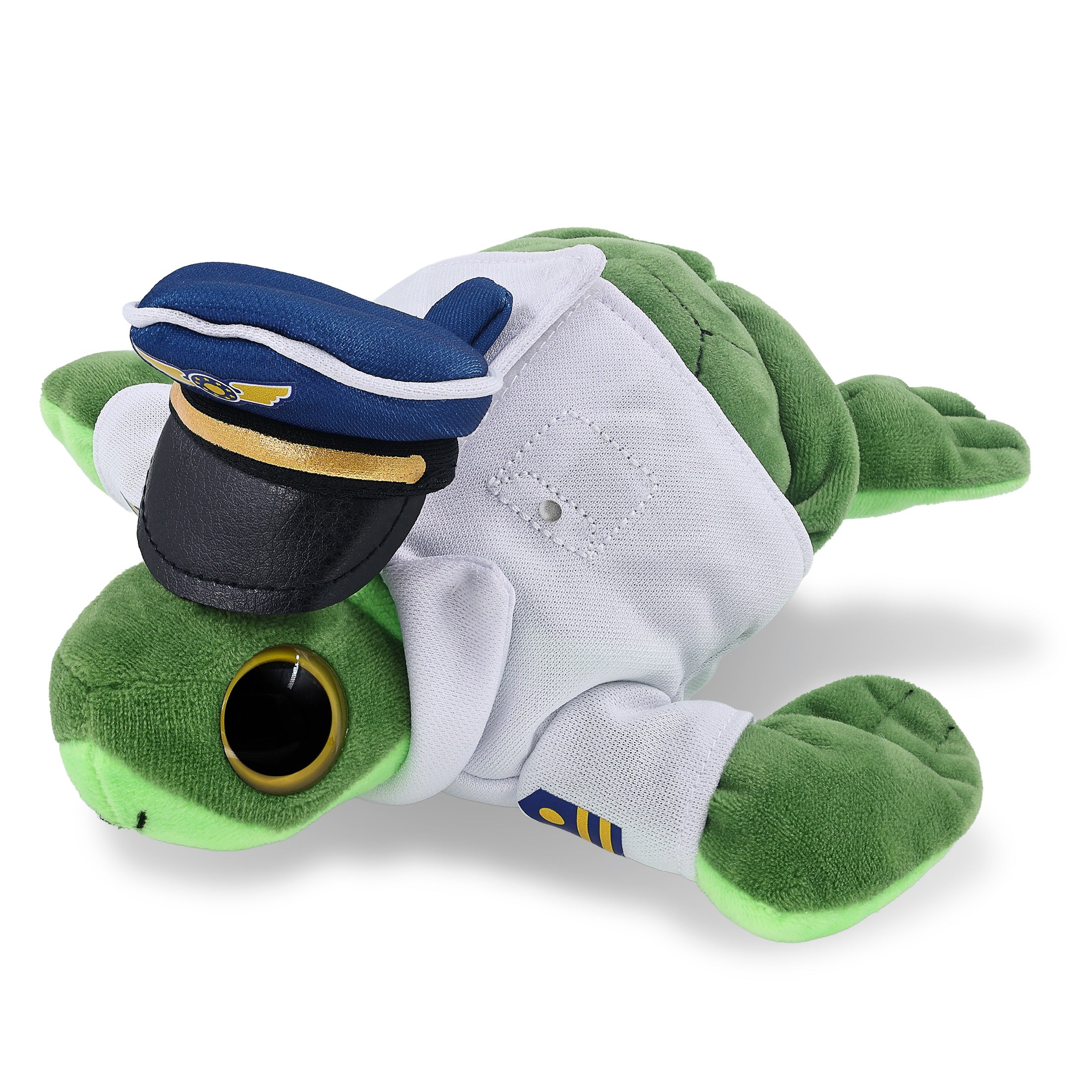 BIG EYE 6" PLUSH - SEA TURTLE WITH PILOT DRESS UP