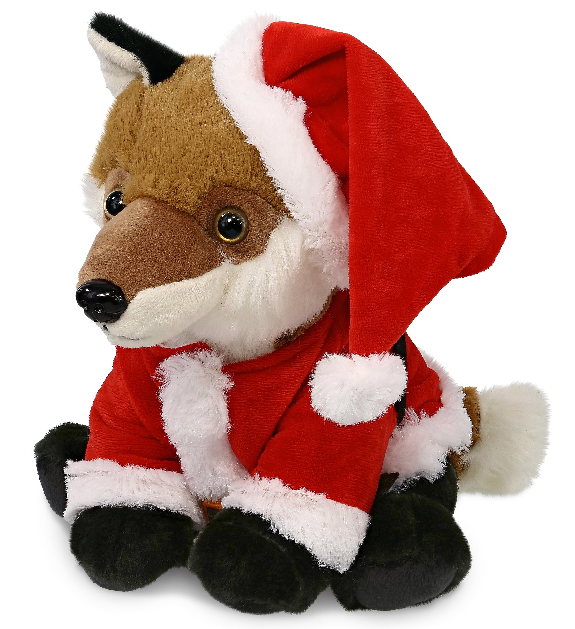PLUSH SANTA - SUPER-SOFT PLUSH - FLOPPY FOX 9"