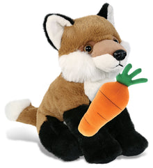 DolliBu Happy Easter Super Soft Plush Floppy Fox with Carrot Plush - 9 Inches