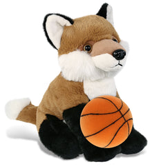 SUPER-SOFT PLUSH - FLOPPY FOX 9" WITH BASKETBALL PLUSH