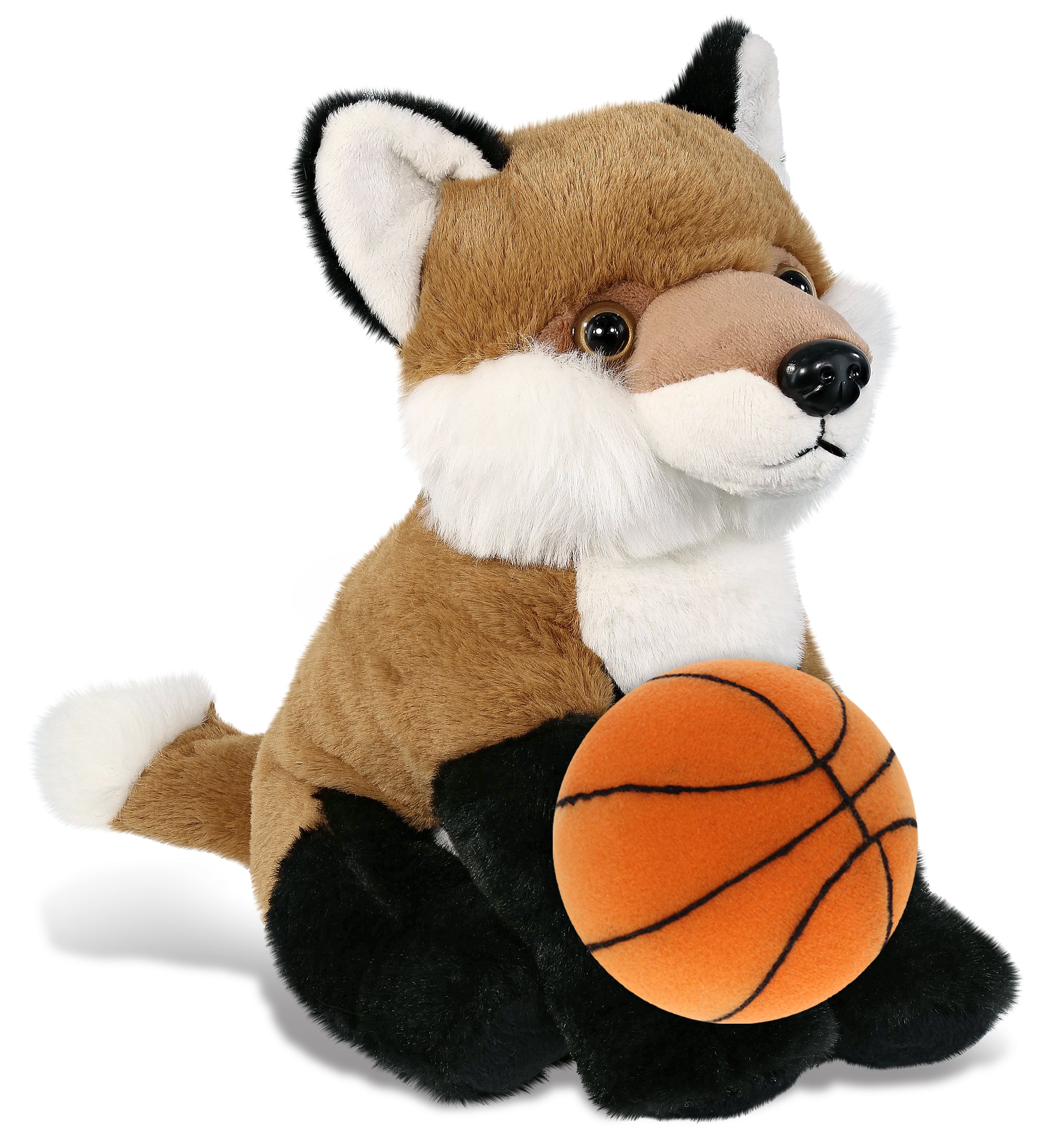 SUPER-SOFT PLUSH - FLOPPY FOX 9" WITH BASKETBALL PLUSH